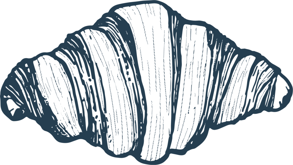 Navy Blue Playa Paris Brasil Croissant Logo